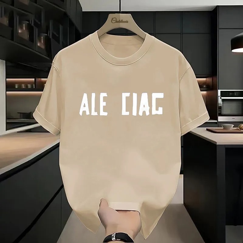 Men's T-Shirts Designer T-shirts Summer Fashion Simplesolid White Letter Printing Tshirts Couple Top For Men Women Shirt Casual Loose Tees Asian Size S-5XL