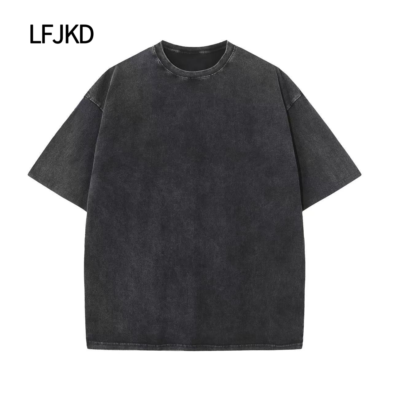 K2300 230gsm Heavyweight Vintage Washed T-Shirt, 100% Cotton Oversized Tee, Drop Shoulder Streetwear