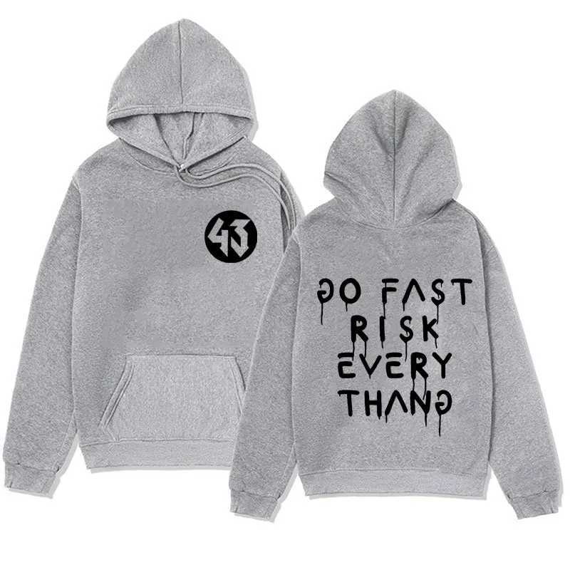 Mens autumn Ken Block casual hoodie with letters printed on Ken Block 43 fashion sportswear for men and women J251031