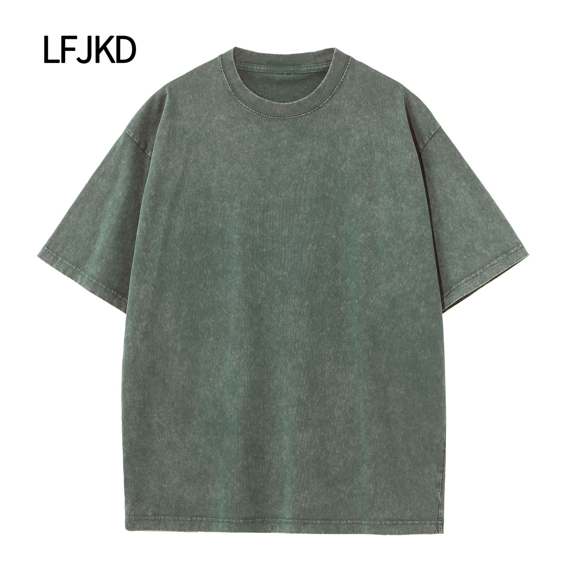 K2300 230gsm Heavyweight Vintage Washed T-Shirt, 100% Cotton Oversized Tee, Drop Shoulder Streetwear