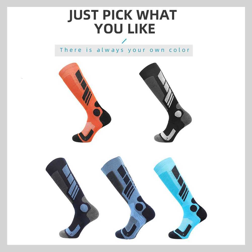 New Winter Men Women Cotton Thermal Ski Socks Children Soccer Sports Socks Snowboarding Cycling Adult Skiing Thicker Leg Warm Z251014