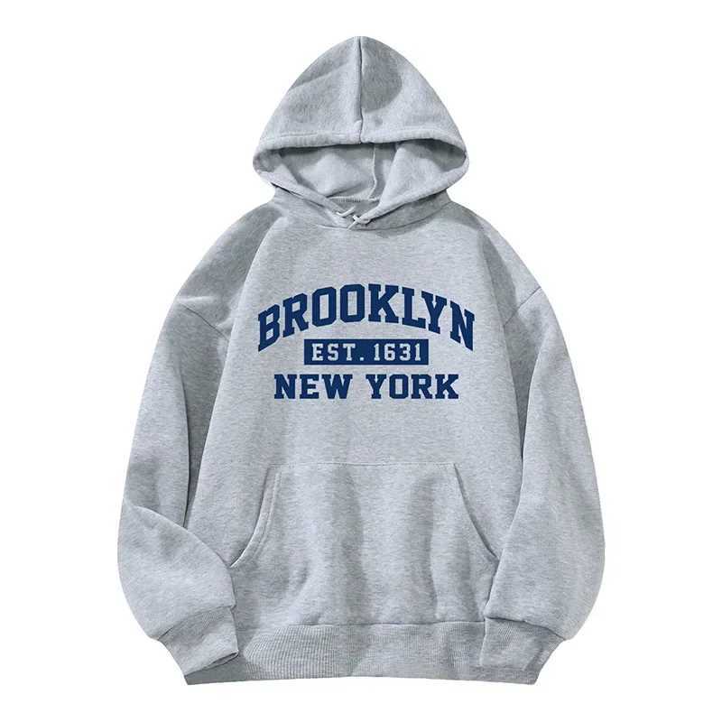 BROOKLYN Mens Casual Hoodies Spring Autumn Pullovers Fashion Multiple Colour Sweatshirts Top J251203