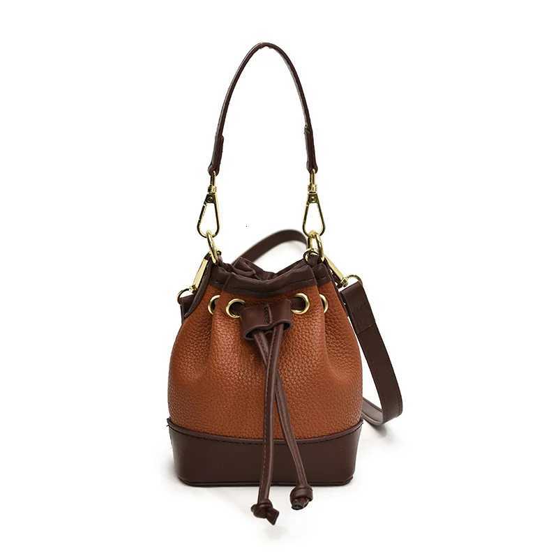 Designer Mini Bucket Handbag Wens Cstor Color Drstring Shoder Bag Fem Luxury Leopard Leather Crossbody Tote Pouch D251014