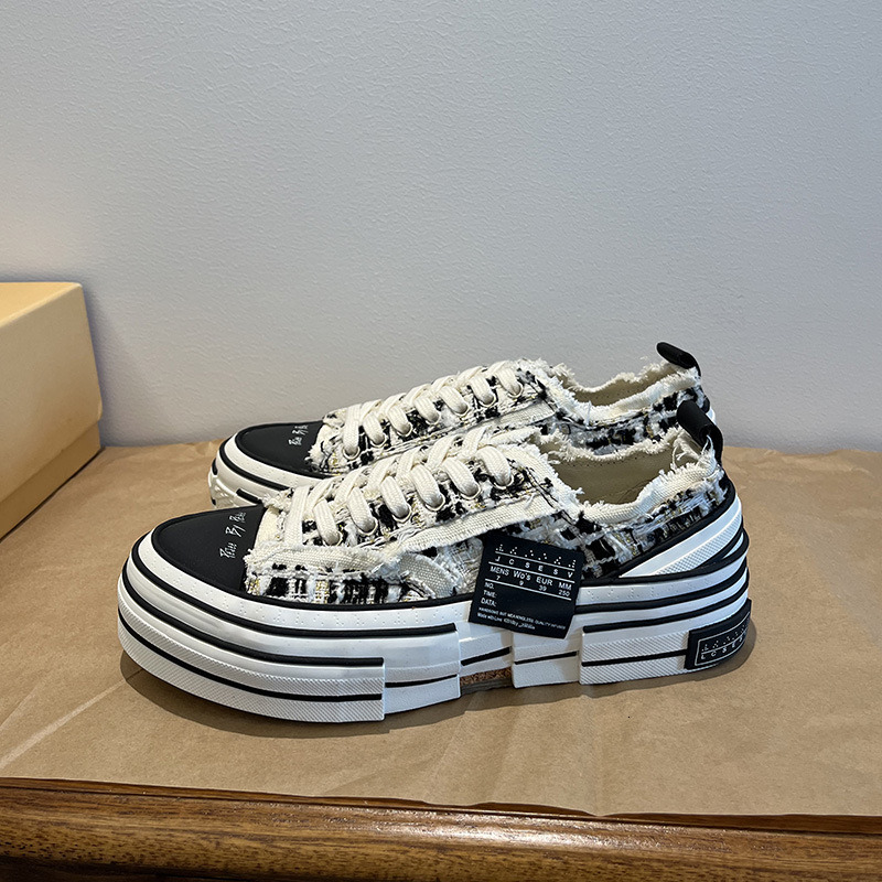 Ddmysports Igh Version Beggar New Spring Canvas Casual Single Flat Bottomed Small White Shoes Women S Trend OUTDOOR