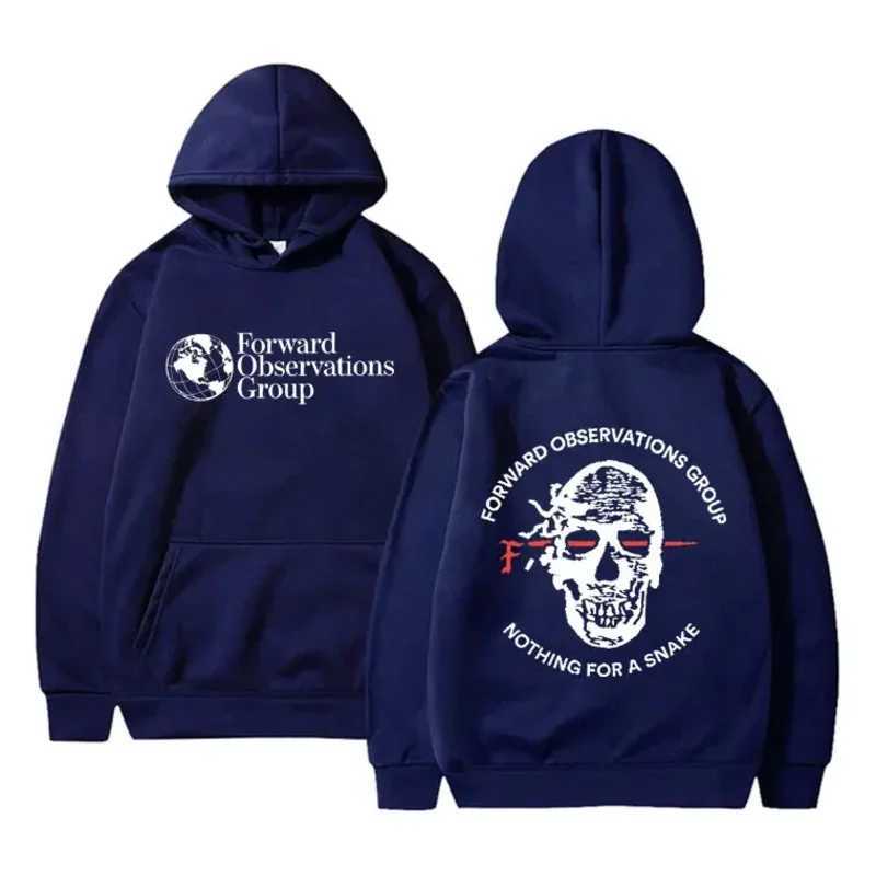 Forward Observations Group Nothing for A Snake FOG Graphic Hoodie Men Women Gothic Skeleton Vintage Hoodies Streetwear J251203