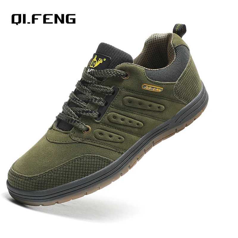 Men Outdoor Casual Flat Shoes Classic Style Hiking Shoes Wear Resisting AntiSkid Walking Middle Aged Male Jeans Footwear Winter C251014