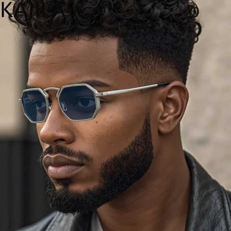 Small Frame Hexason Steampunk Sunglasses Men 2025 Luxury Brand Vintage Punk Eyewear Classic Polygon Metal Sun Glasses Male UV400XJ251014