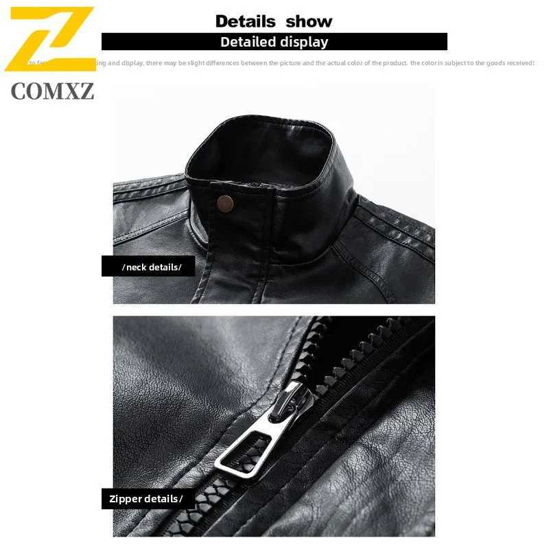 Unisex Embroidered PU Leather Jacket Stand Collar Loose Fit Biker Pilot Coat Streetwear American Style Motorcycle Outerwear 2025 J251014