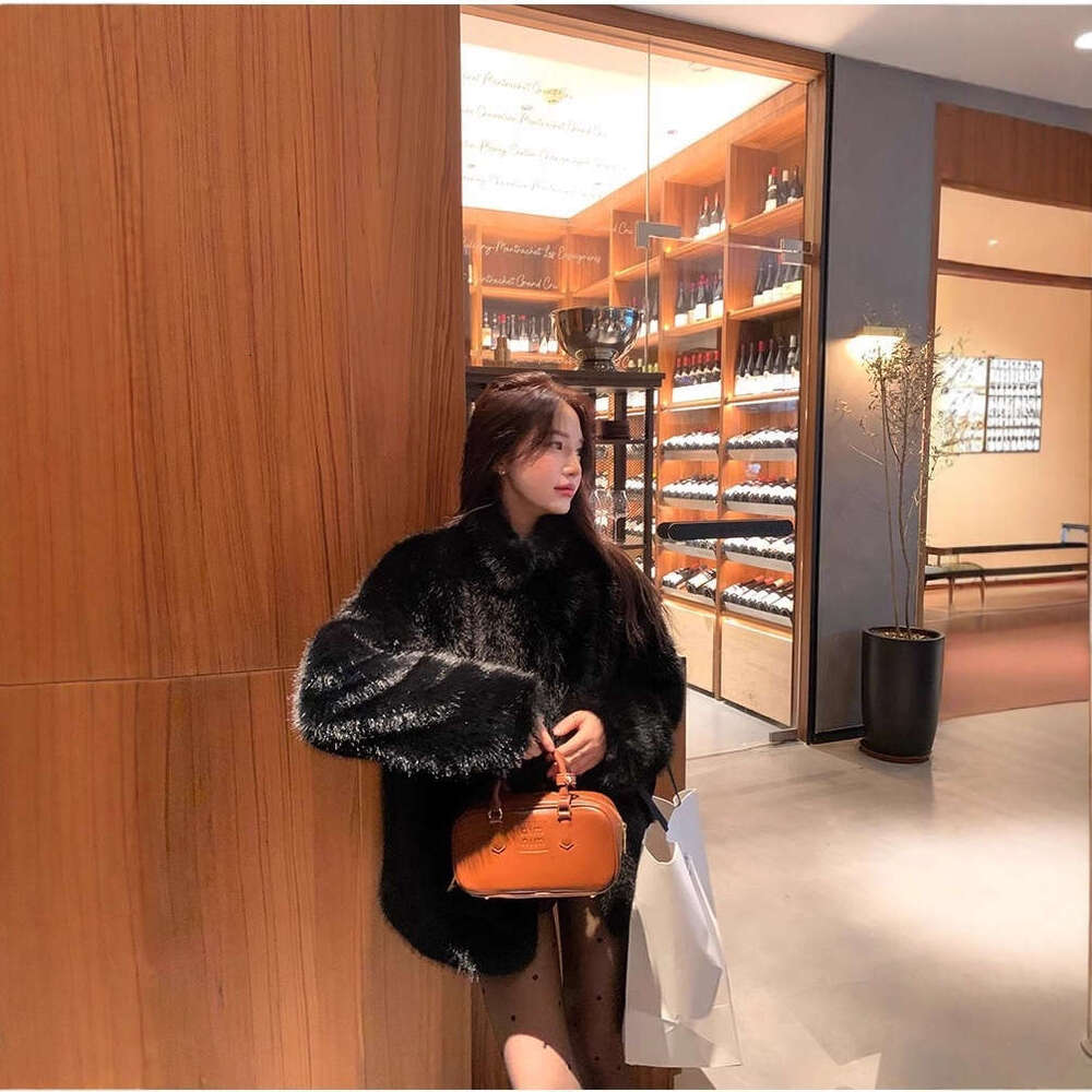 Fox Black New Faux Winter Autumn Coat for Women Warm Fur Midlength Top Ecofriendly