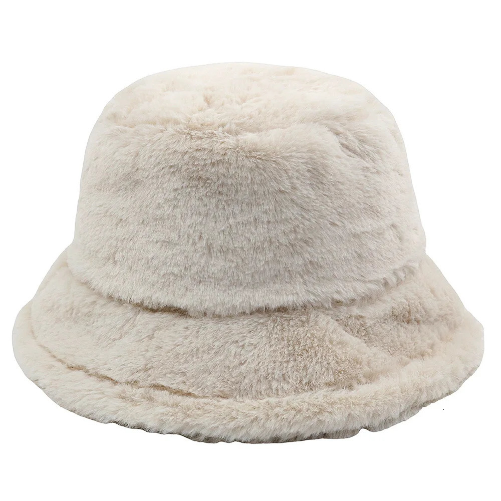 Custom Solid Color Rabbit Fur Autumn And Winter Fisherman WomenS HighQuality Keep Warm Hat Outdoor Panama Hat 251010