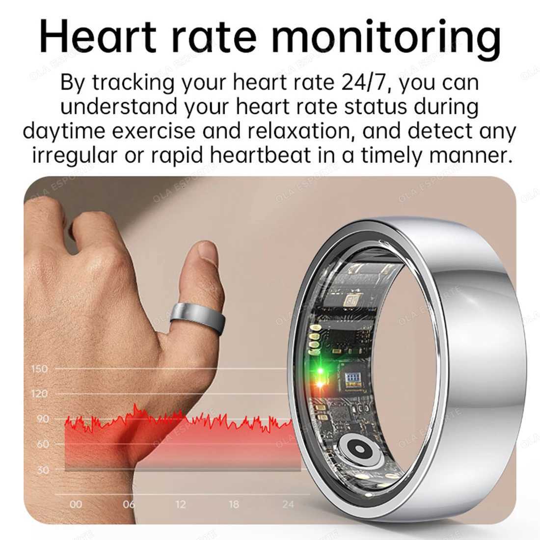 2025 New Smart Ring RateHealth Sleep Monitor Mti Sport Modes IP68 10ATM Waterproof Use Time 3 Days Rings Gift For Man Y251014