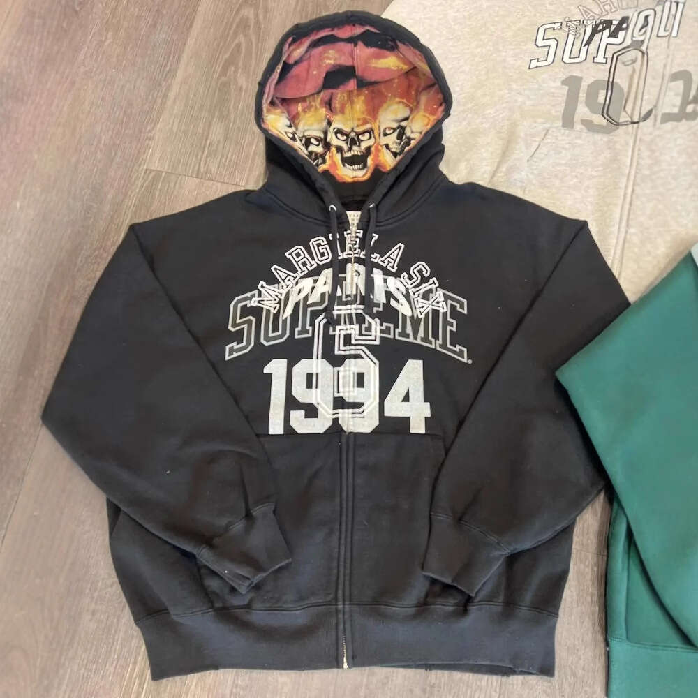 Zipper Cardigan 2025 New Cross-Border 1994 English Print National Trend Treasure Boy Hoodie