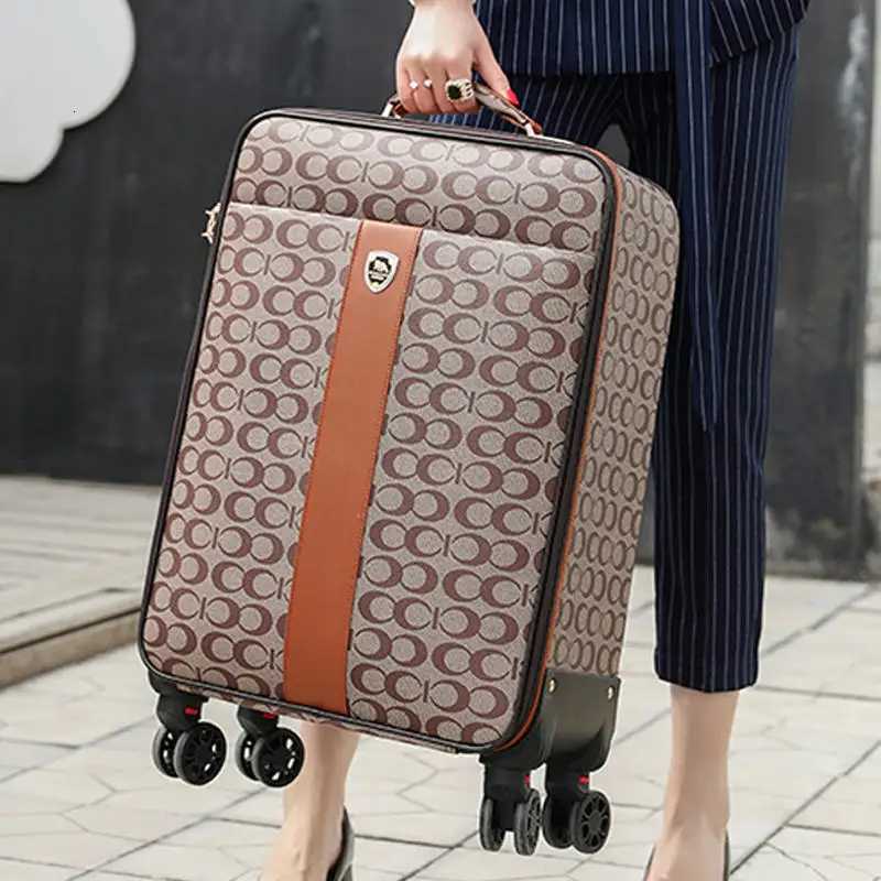 High Grade Suitcase female fashion male travel luggage pull rod box trolley carry on with handbag luxury 162024 boarding caseW251014