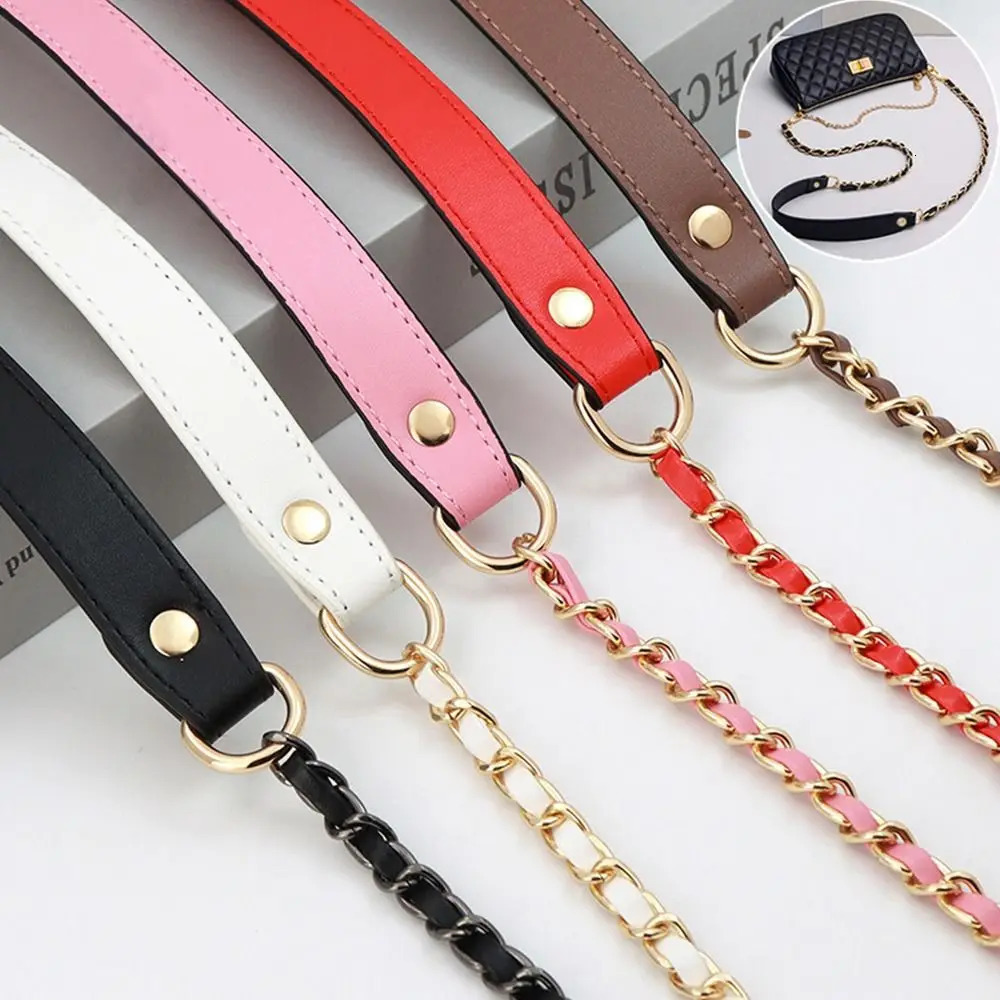 29cm120cm PU Leather Belts Straps Steel Bag Chains DIY Detachable Replacement Purse Chain Bag for Handbags Handle Accessories 251010 - view 4