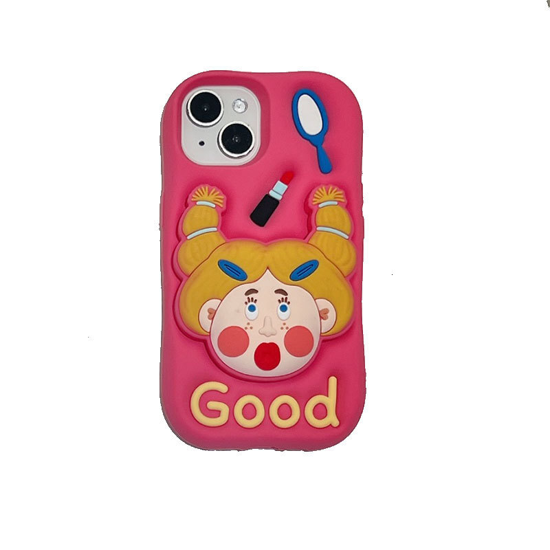 Cute 3D Luminous Stand Turtle Glowing Phone Case for iPhone 16 Pro Max - Stand & Grip with Turtle Glowing Design - Girly Aesthetic Kawaii Soft Silicon