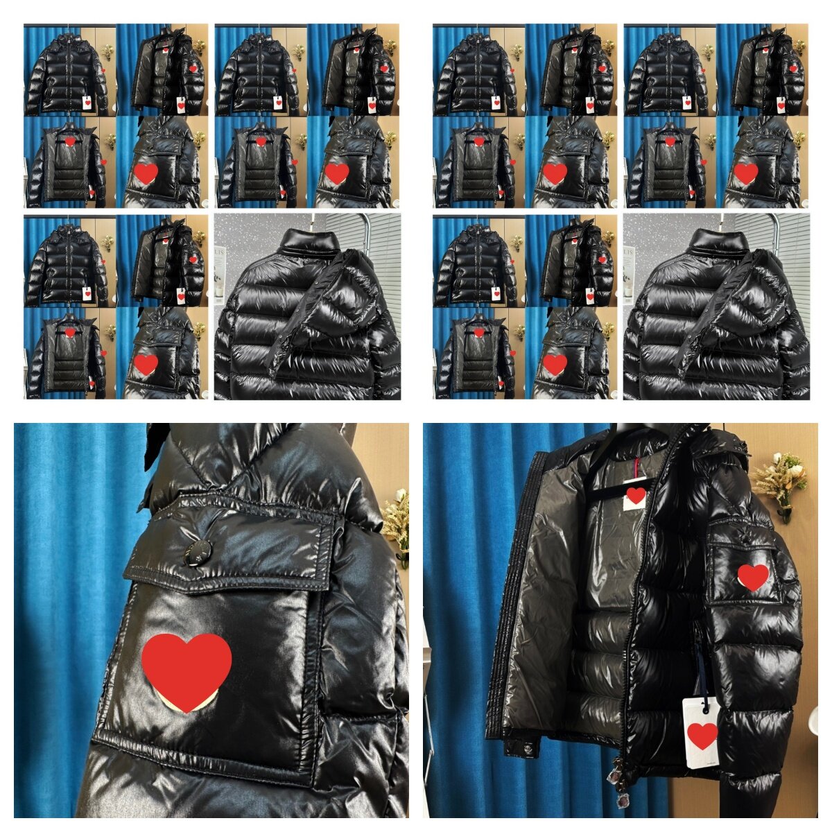 2026 Maya Down puffer jacket & Parkas 2026 Jacket Black Big Size THICK COAT Jacket Black Women