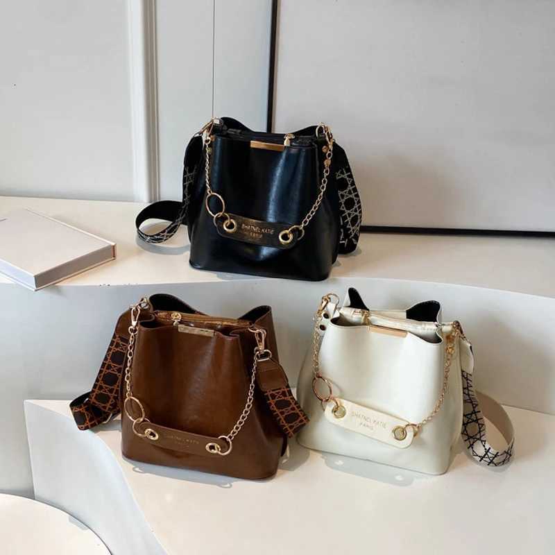 Advanced Texture Large Capacity Cmuting Wen New Light Luxury Versatile Shoder Bag Crossbody Bag Bucket Bag D251014