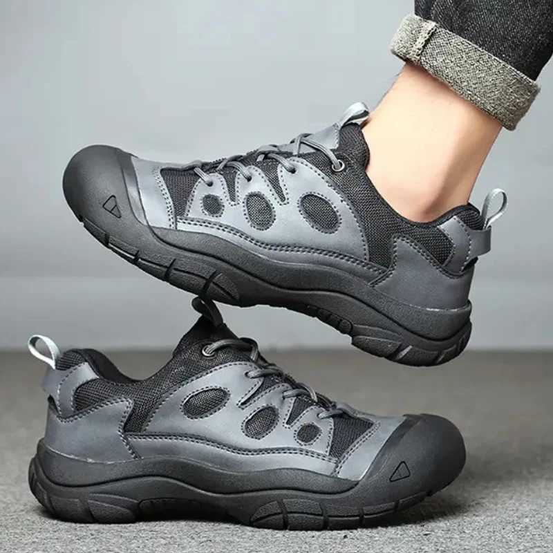 Spring and Summer Patchwork Mesh Round Toe New Brand Breathable Laceup Flat Lowtop Fashionable and Trendy Hiking Shoes C251014