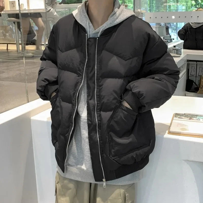 Cotton Jacket Mens American Bread Winter Plus Velvet Thickened Warm Coldresistant Work 251011