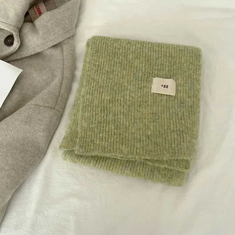 Winter Mohair Scarf Women Luxury Cashmere Scarves Thicken Warmer Soft Pashmina Shawls Wraps Female Pure Color Knitted Long Scarf L251014