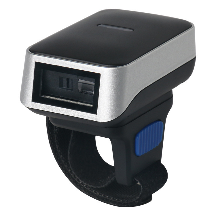 Wearable Scanner Ring Scanner 1D Red Light Wireless Barcode Scanner for Express Delivery and Warehouse 240318