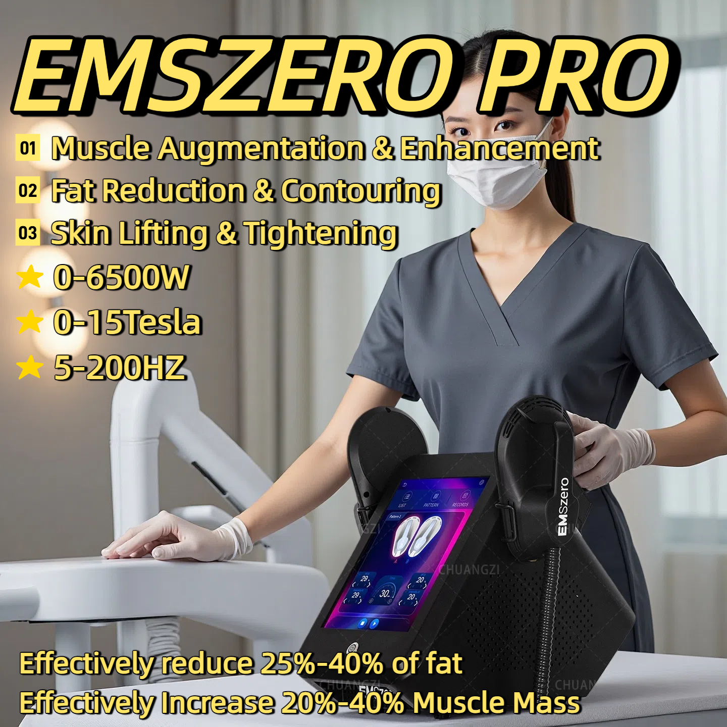 Hot EMSzero Neo RF EMS Weight Loss Slimming Machine Electro Magnetic Stimulation Body Sculpting And Muscle Building Machine 2/4/5 Handles 6500W HIEMT 
