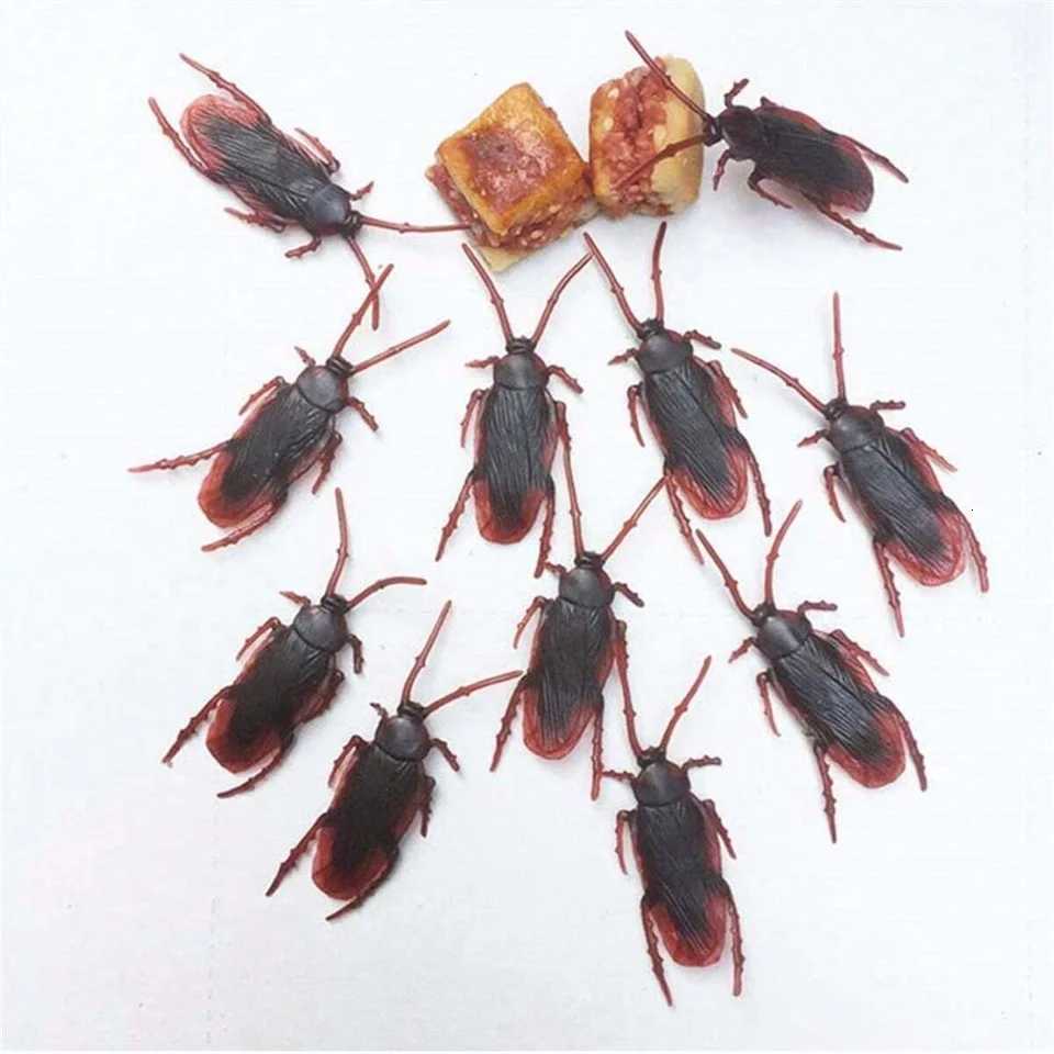 1050pcs Halloween Simulation Bug Cockroach Spider Centipede Scorpion Funny Fake Cockroach Halloween DIY Party Decor Props C251014