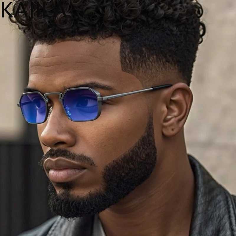 Small Frame Hexason Steampunk Sunglasses Men 2025 Luxury Brand Vintage Punk Eyewear Classic Polygon Metal Sun Glasses Male UV400XJ251014