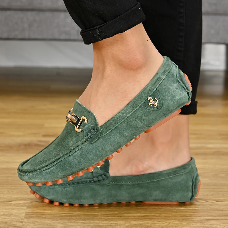 MAEDEF Size 48 Loafers Men Fashion Leisure Leather Shoes Slip on Soft Comfortable Nonslip Driving for 251014