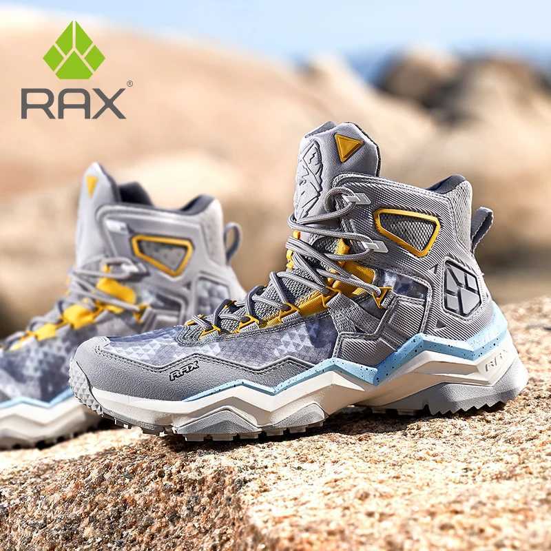RAX winter mens and womens hiking shoes snow boots waterproof leather sports shoes super warm mens boots outdoor work shoes C251014
