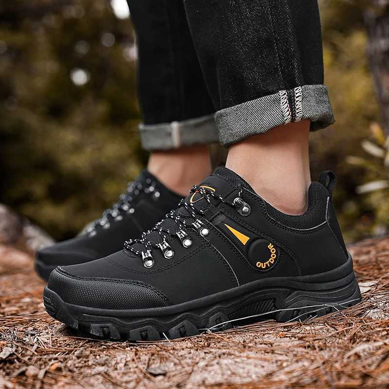 Mens Hiking Shoes Outdoor Trekking Comfortable Breathable Anti Slip Super Large Size 47 Stylish Versatile Durable Lightweight C251014