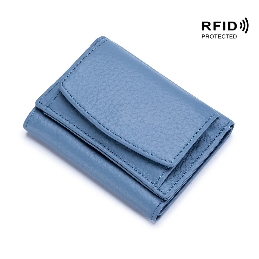 Women Genuine Leather Purses Female Small Cowhide Wallets Lady Coin Bag Card Holder Large Capacity Money Portable Clutch 251014