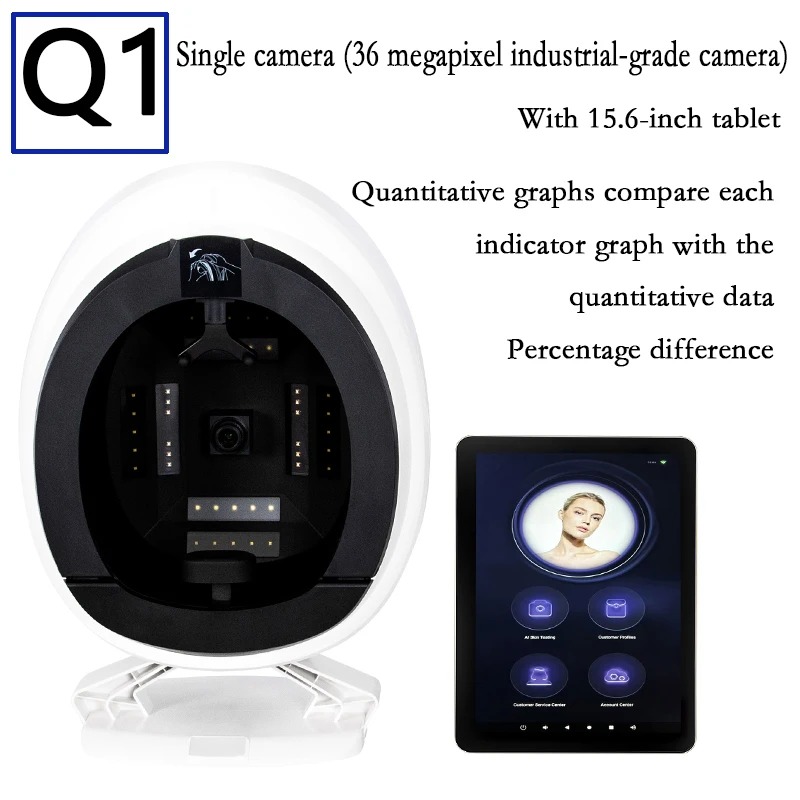 Intelligent AI Skin Analyzer Equipment With 36 Million HD Camera Facial Testing Machine For Beauty Salon Accurate Skin Diagnosis and Report