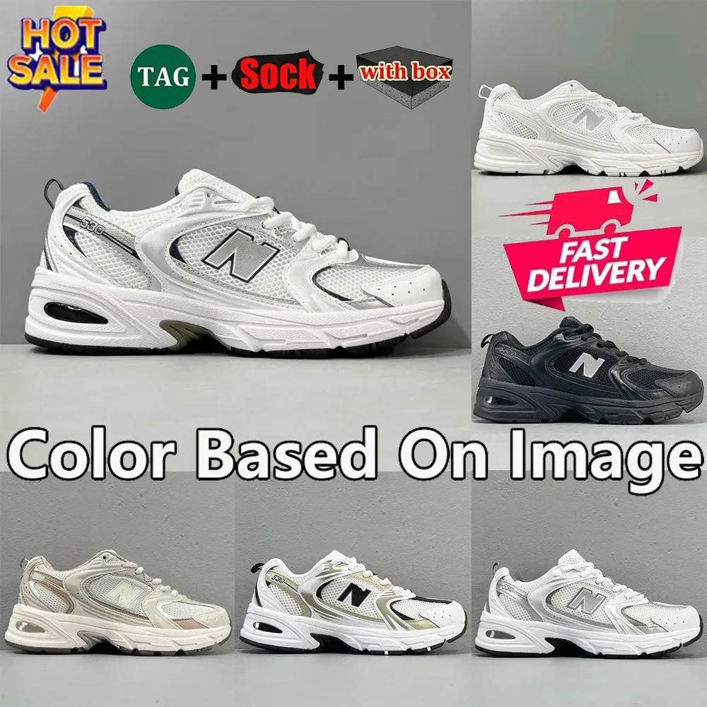 designer shoes top quality new 530 designer running shoes outdoor sports unisex casual shoes white silver black runner casual sthletic sneakers shoes size 36-45