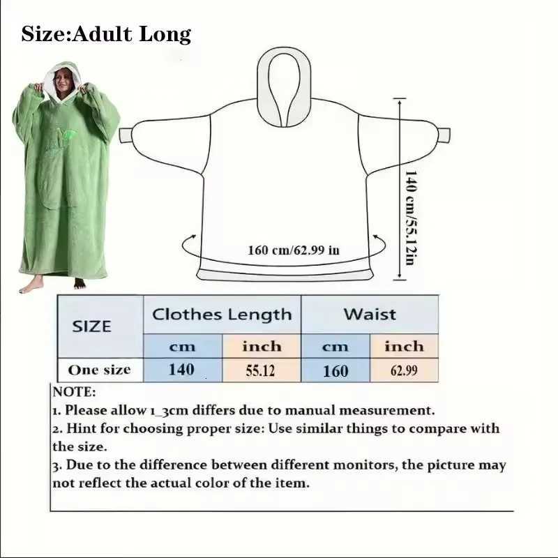 Winter Plush Fleece Hoodie Solid Color Hooded Oversized Sweatshirts Long Sleeve Top Big Pockets Loose Wearable Blanket Hoodies Y251013