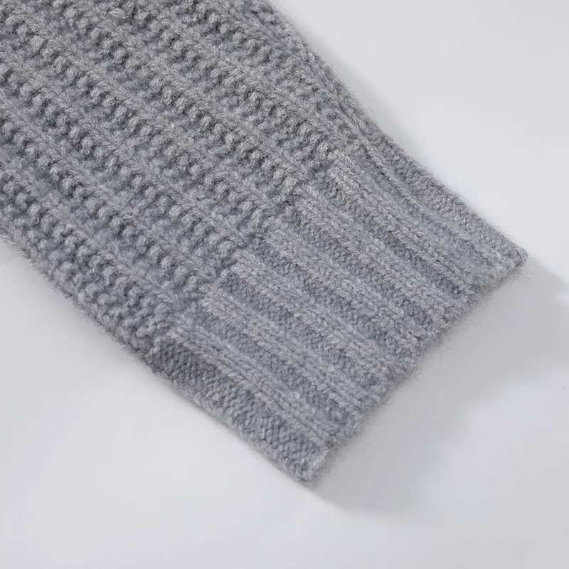 Mens Knitted Cardigan Sweater Autumn Winter Zipper Sweatercoat Men Korean Pure Color Versatile Simple Outerwear Knitwear Jaet W251014