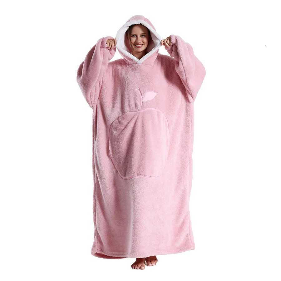 Oversized Wearable Hoodies Cheap Anime Long Sherpa Blanket Hoodie for Winter Men Women Designer Clothes TV Sweatshirt 170 180cm Y251013