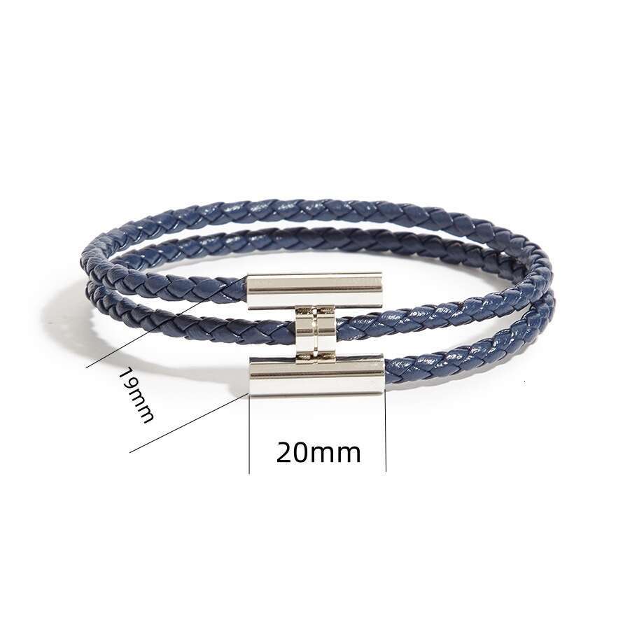 New Small Magnetic H Pig Nose Versatile Bracelet Buckle Leather Cord