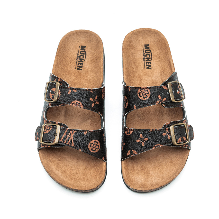 Fashion New Design Men Slippers Hot Selling Cork Couple Slides Outdoor Versatile Beach Slipper Size 40-45