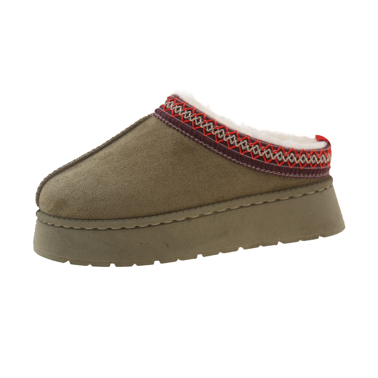 Hot new free shipping designer slippers for womens flat slippers brown black khaki beige New versatile and fashionable thick soled velvet flat slipper