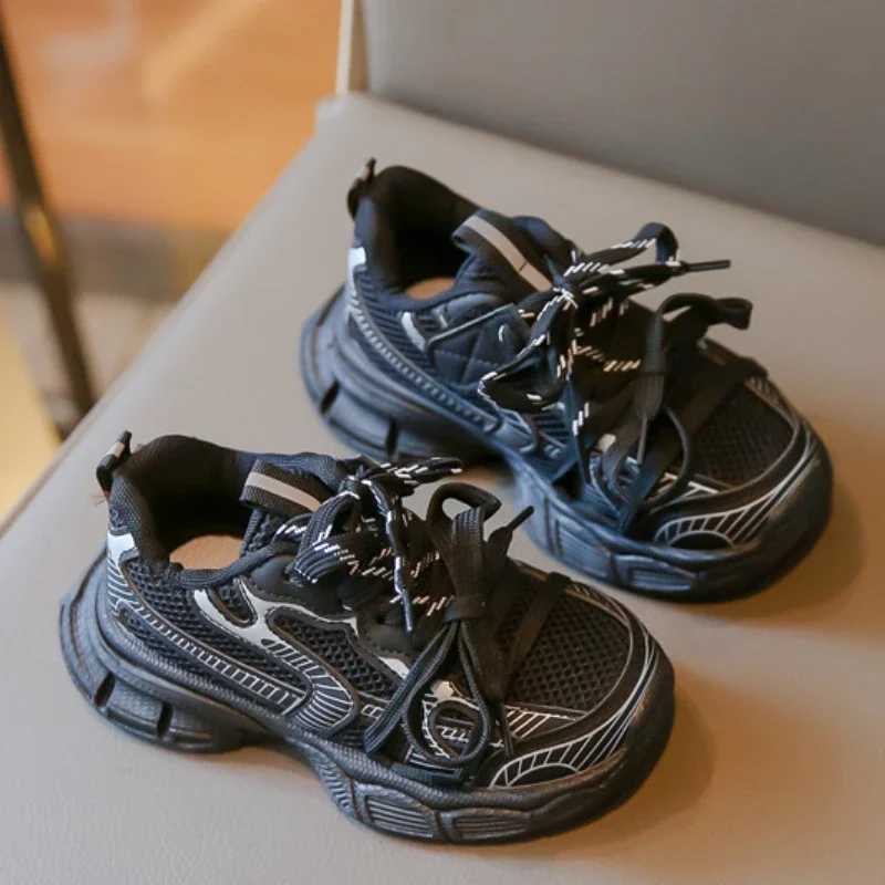 Childrens Sneakers Boy Spring Autumn Mesh Girls School Casual Basketball Fashion Kids Chunky Running Sports Shoes Soft XJ250701 XJ260303