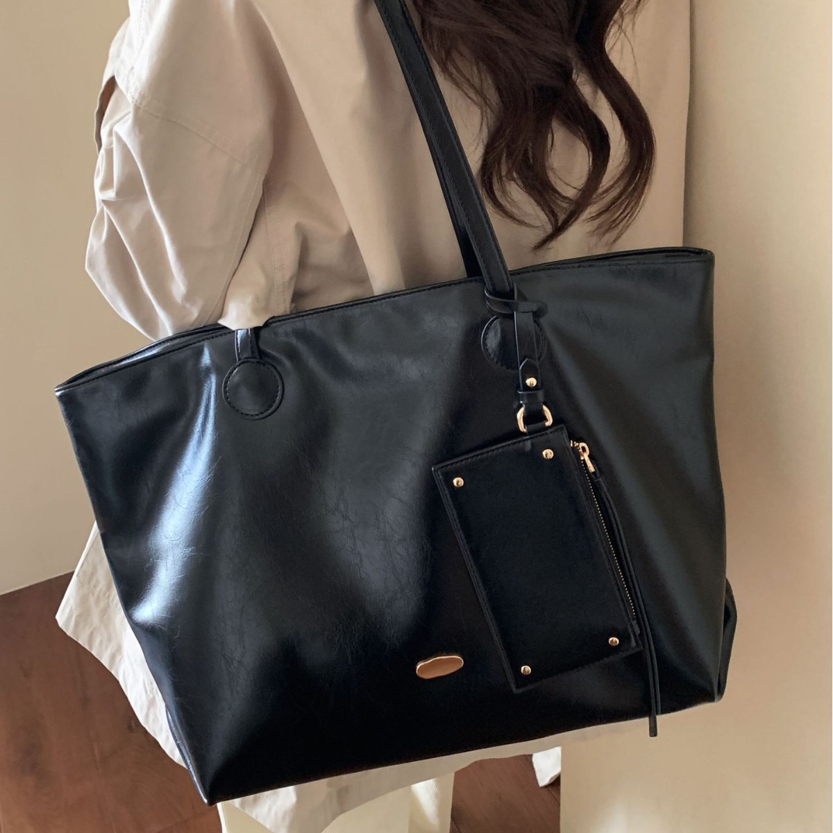 Large Capacity Handbag for Women Summer New Korean Version Simple Single Shoulder Underarm Bag Casual Commuter Tote Bag Shoulder bag tote bag