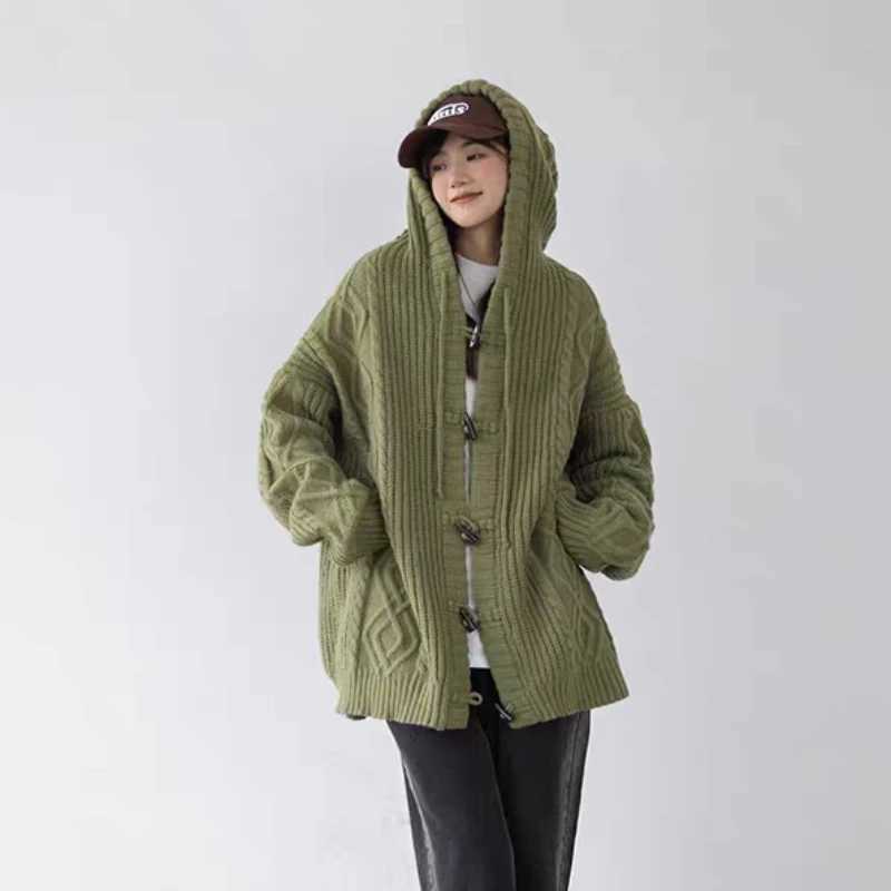 Hooded Cardigans Women Harajuku Pure Vintage Gentle Autumn Soft Leisure Streetwear Young Simple Sweaters Korean Style W251014
