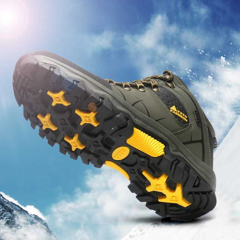 Mens Hiking Shoes Waterproof Wearresistant Sports Camping Climbing Shoes Outdoor Trekking Tourism Shoe Fishing Hunting Boots C251014