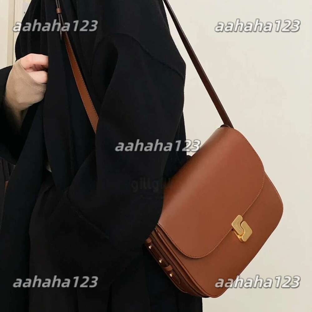 12 higher quality SOEUR Tofu French niche design women's bag, top layer cowhide small square bag, premium texture tofu bag, single shoulder crossbody bag 91 26 bb9