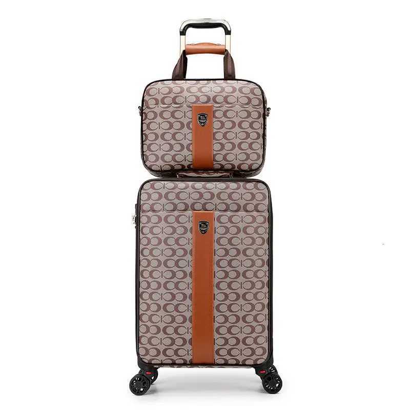 High Grade Suitcase female fashion male travel luggage pull rod box trolley carry on with handbag luxury 162024 boarding caseW251014