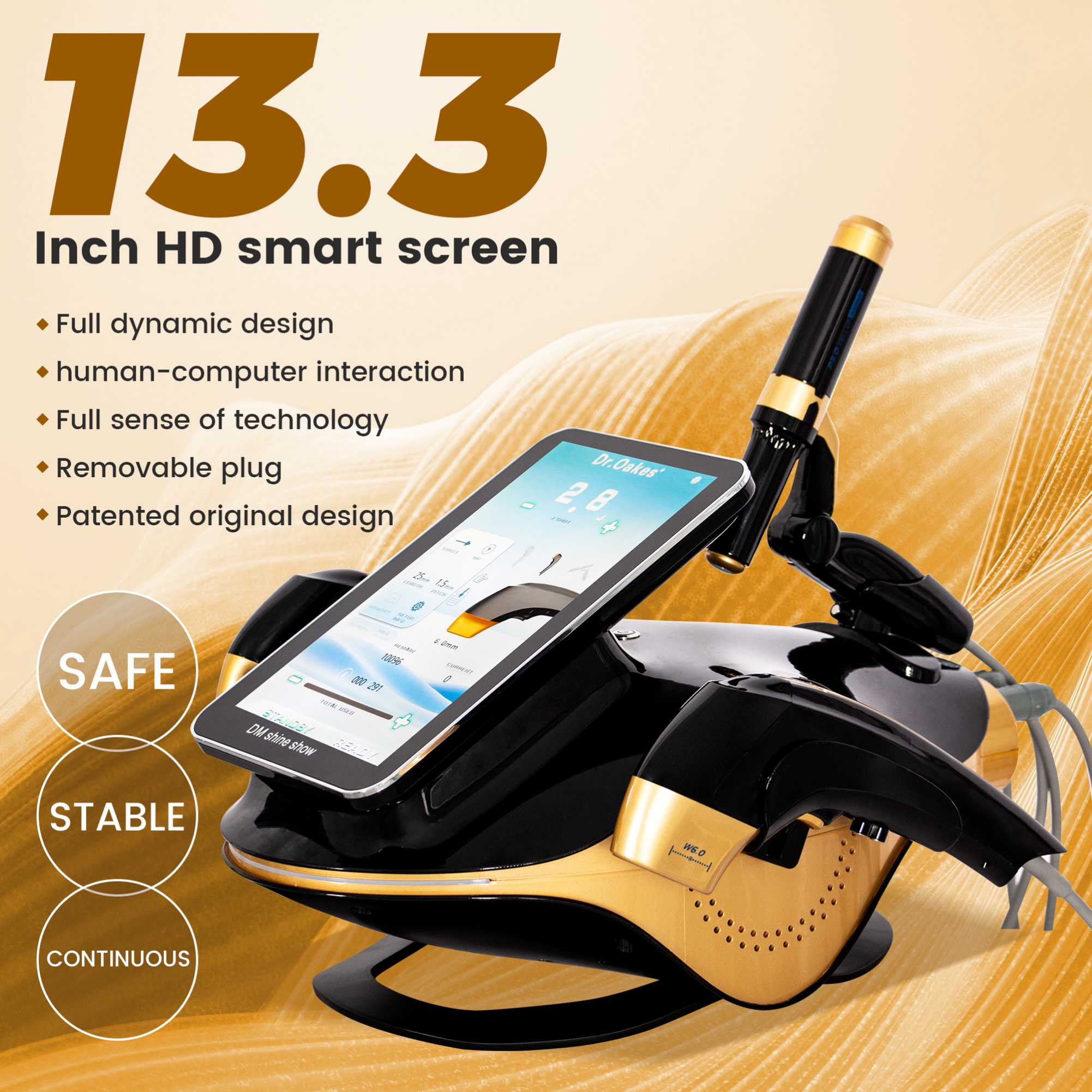 12DHifu Facial Device For Home Use Or Use in Beauty Salons- Professional Skin Care Equipment - Non-Invasive Facelift - Tightens Sagging Skin - Easy To