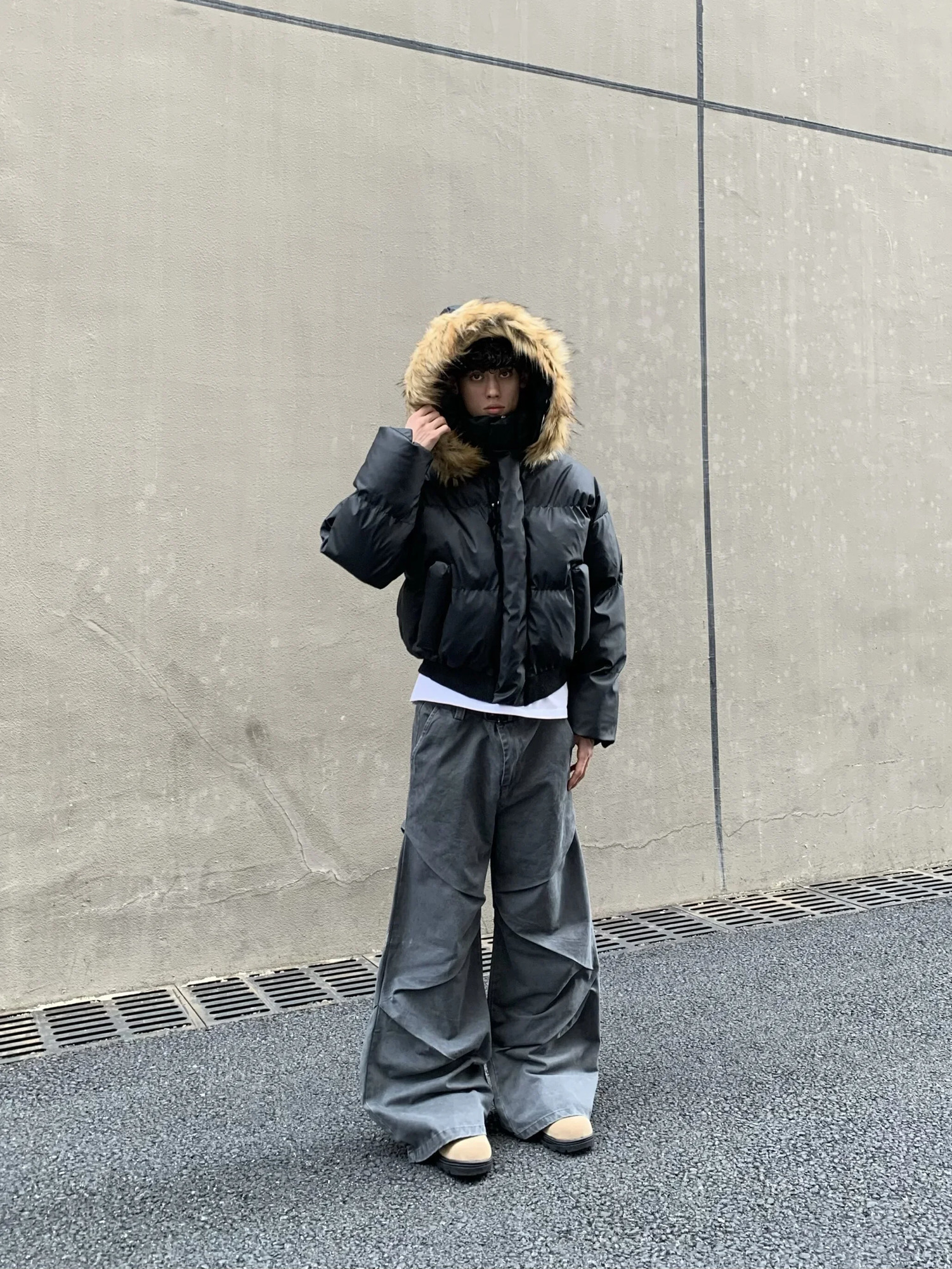 Padded Clothes Removable Hat Winter Long Sleeve Parkas Loose Street Coats Mens Womens Jackets Hooded Cotton Clothes 251011