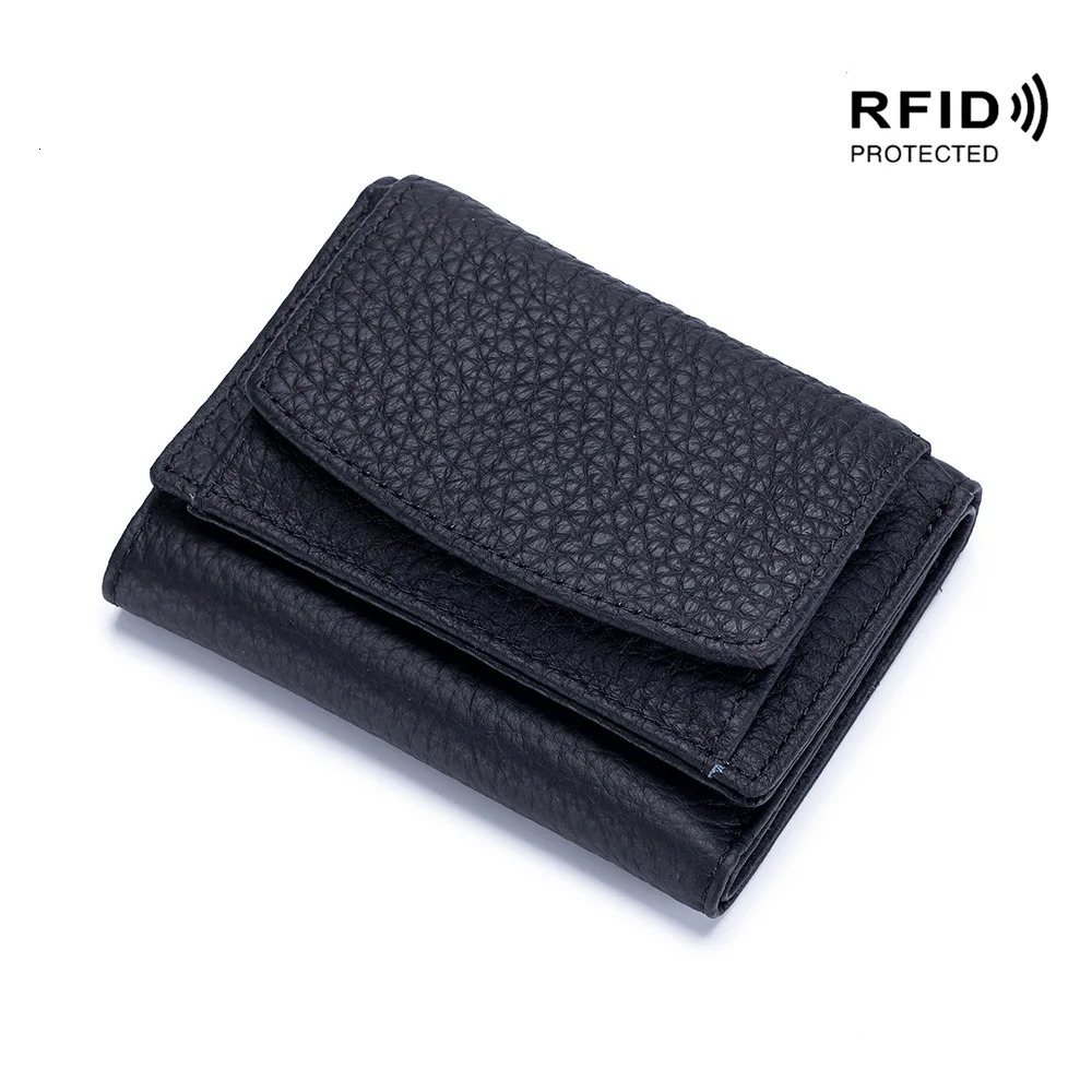 Women Genuine Leather Purses Female Small Cowhide Wallets Lady Coin Bag Card Holder Large Capacity Money Portable Clutch 251014