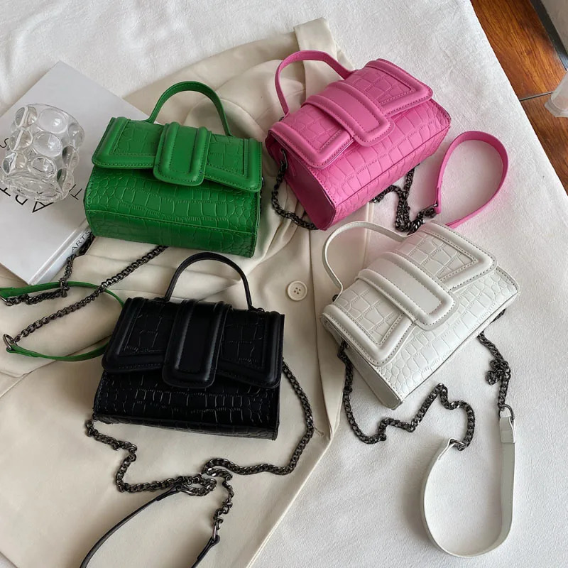 Light Mini Square Simple Sense Korean Fashion Solid Chain Crossbody Women Winter Shoulder Bag 251010